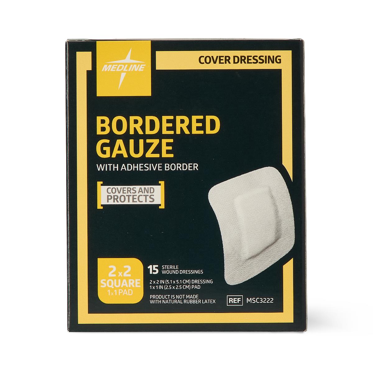 Medline Bordered Gauze Adhesive Island Wound Dressings - BeHope
