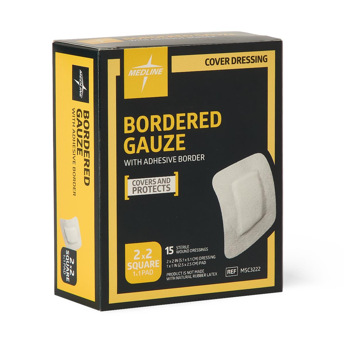 Medline Bordered Gauze Adhesive Island Wound Dressings - BeHope
