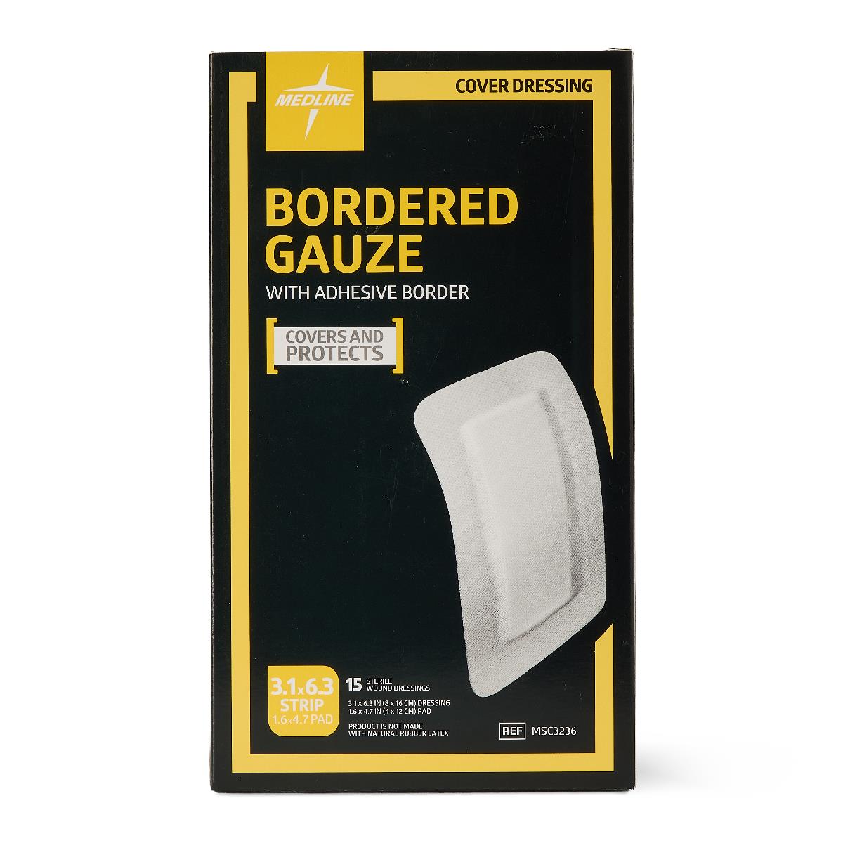 Medline Bordered Gauze Adhesive Island Wound Dressings - BeHope