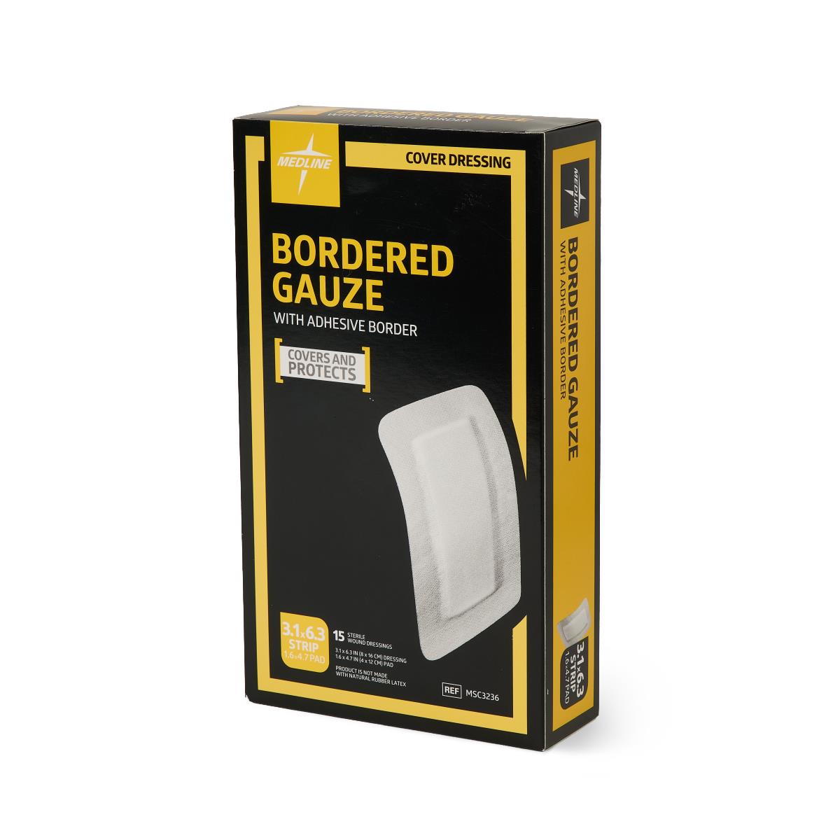 Medline Bordered Gauze Adhesive Island Wound Dressings - BeHope