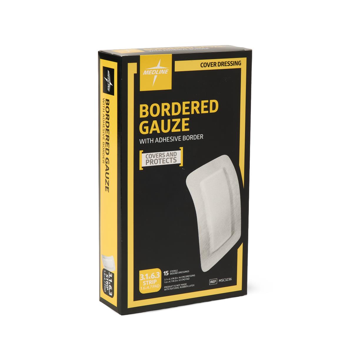 Medline Bordered Gauze Adhesive Island Wound Dressings - BeHope