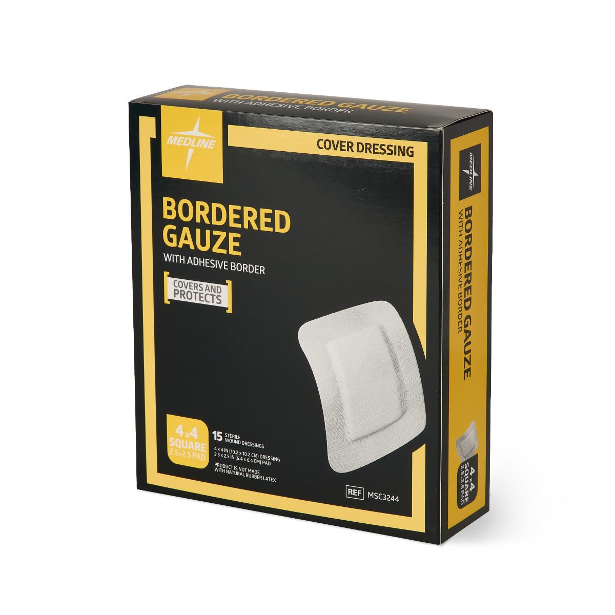 Medline Bordered Gauze Adhesive Island Wound Dressings - BeHope