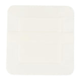 Medline Bordered Gauze Adhesive Island Wound Dressing, application on skin.