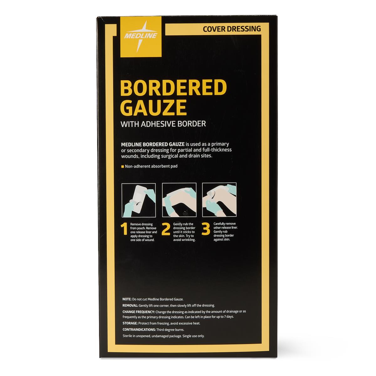 Medline Bordered Gauze Adhesive Island Wound Dressings - BeHope