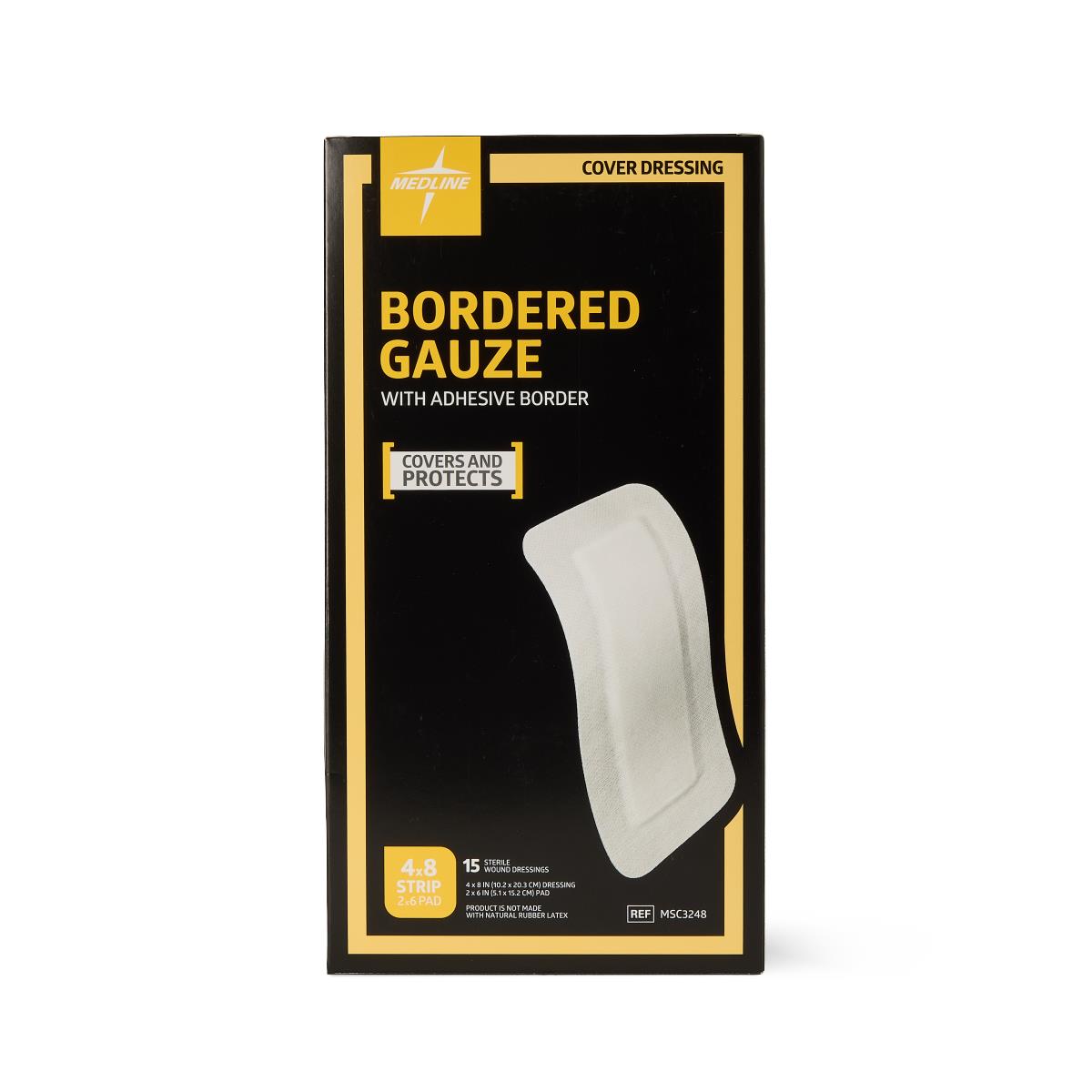 Medline Bordered Gauze Adhesive Island Wound Dressings - BeHope