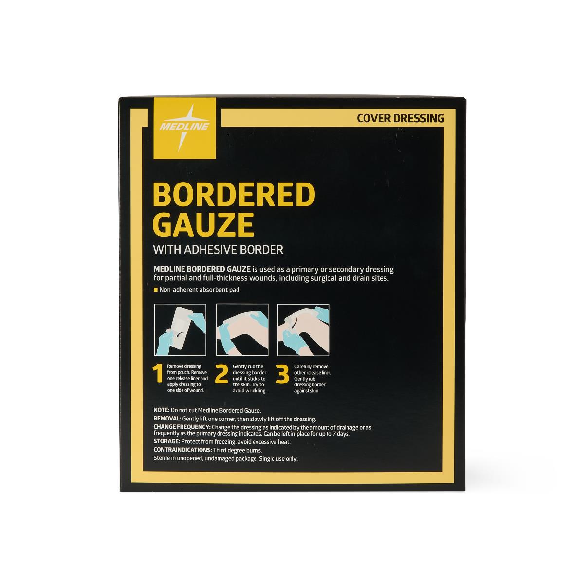 Medline Bordered Gauze Adhesive Island Wound Dressings - BeHope