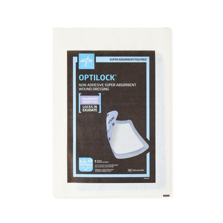 Medline Optilock Absorbent Polymer Dressing, primary product view, front.