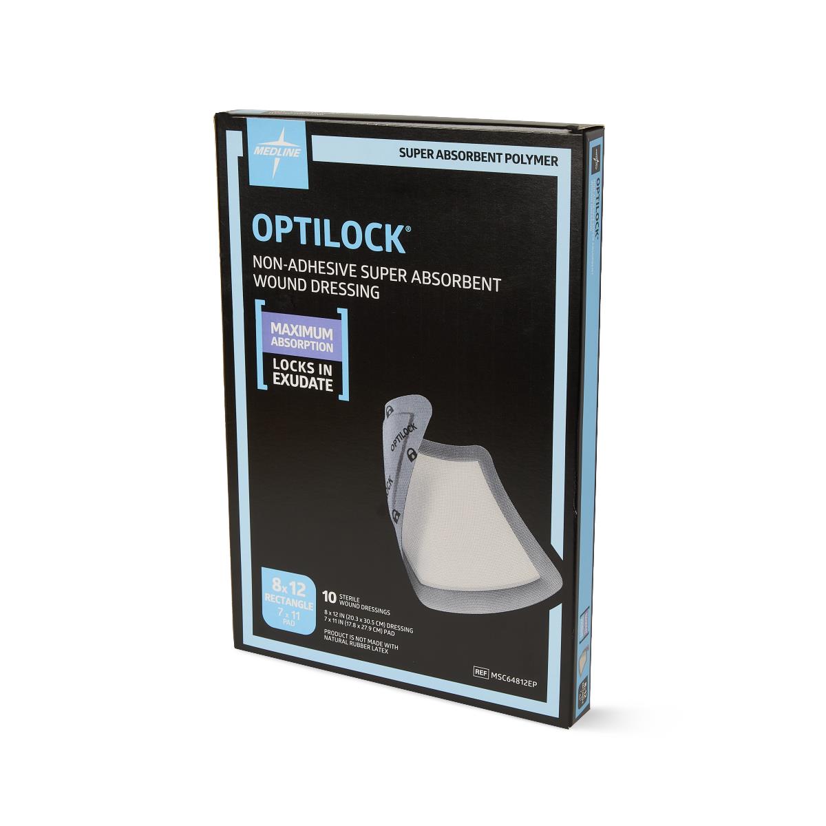 OptiLock Nonadhesive Super Absorbent Wound Dressings