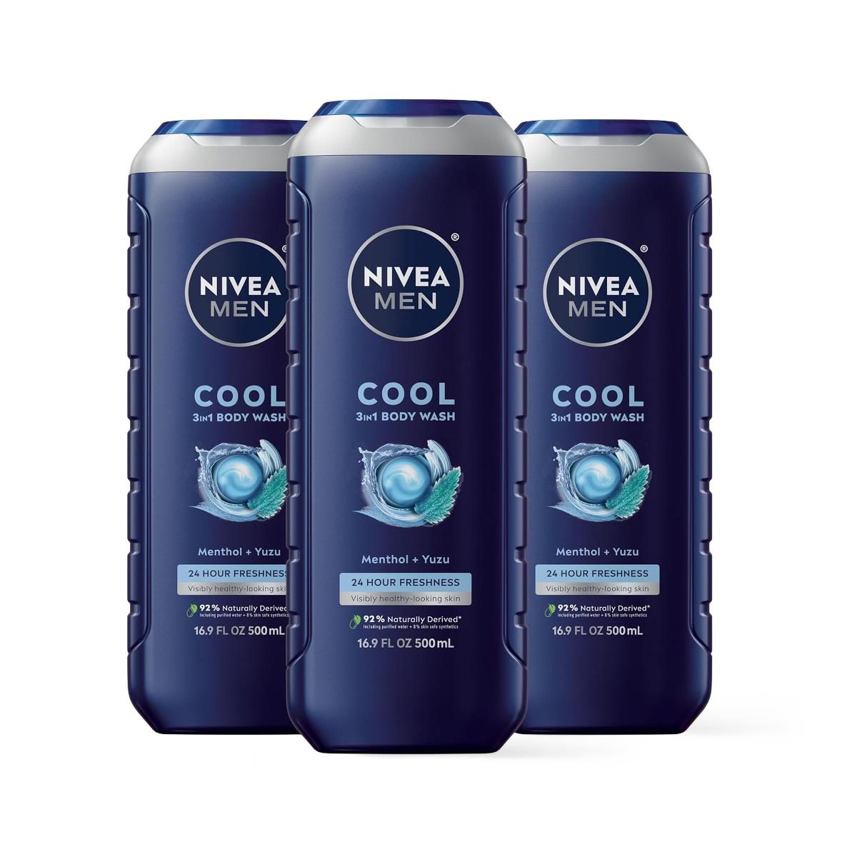 Nivea Men Cool 3-in-1 Body Wash - BeHope