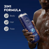 Nivea Men Cool 3-in-1 Body Wash - BeHope