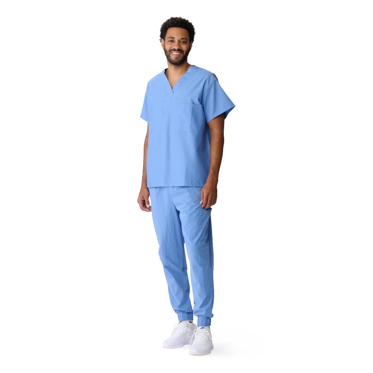 ComfortEase Unisex Reversible 1-Pocket Scrub Tops (Style 910)