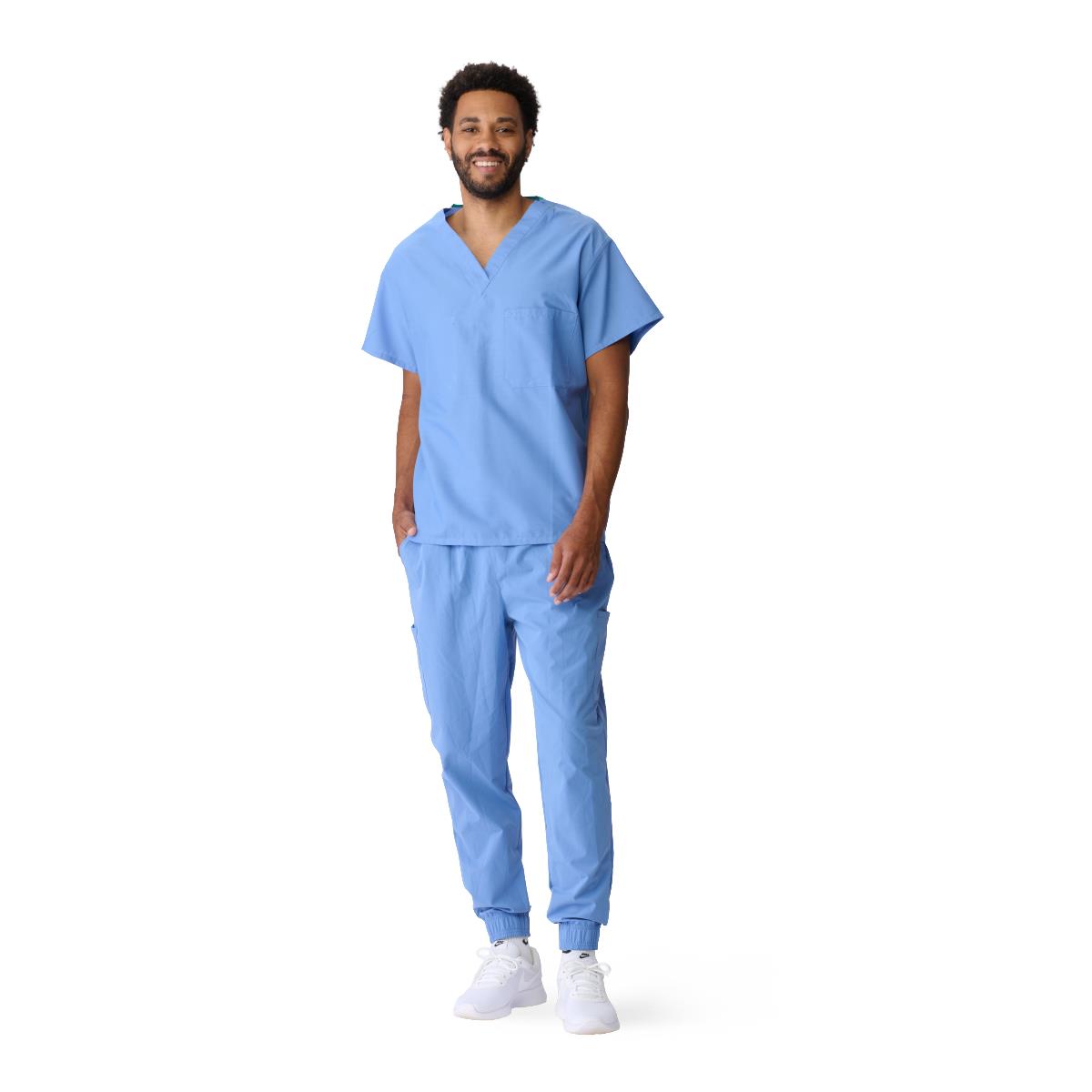 ComfortEase Unisex Reversible 1-Pocket Scrub Tops (Style 910)
