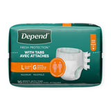 Depend Disposable Adult Incontinence Protection Briefs