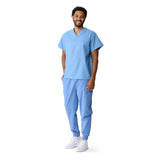 AngelStat Unisex Reversible Scrub Tops with Medline Color Coding (Style 610)