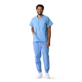 AngelStat Unisex Reversible Scrub Tops with Medline Color Coding (Style 610)
