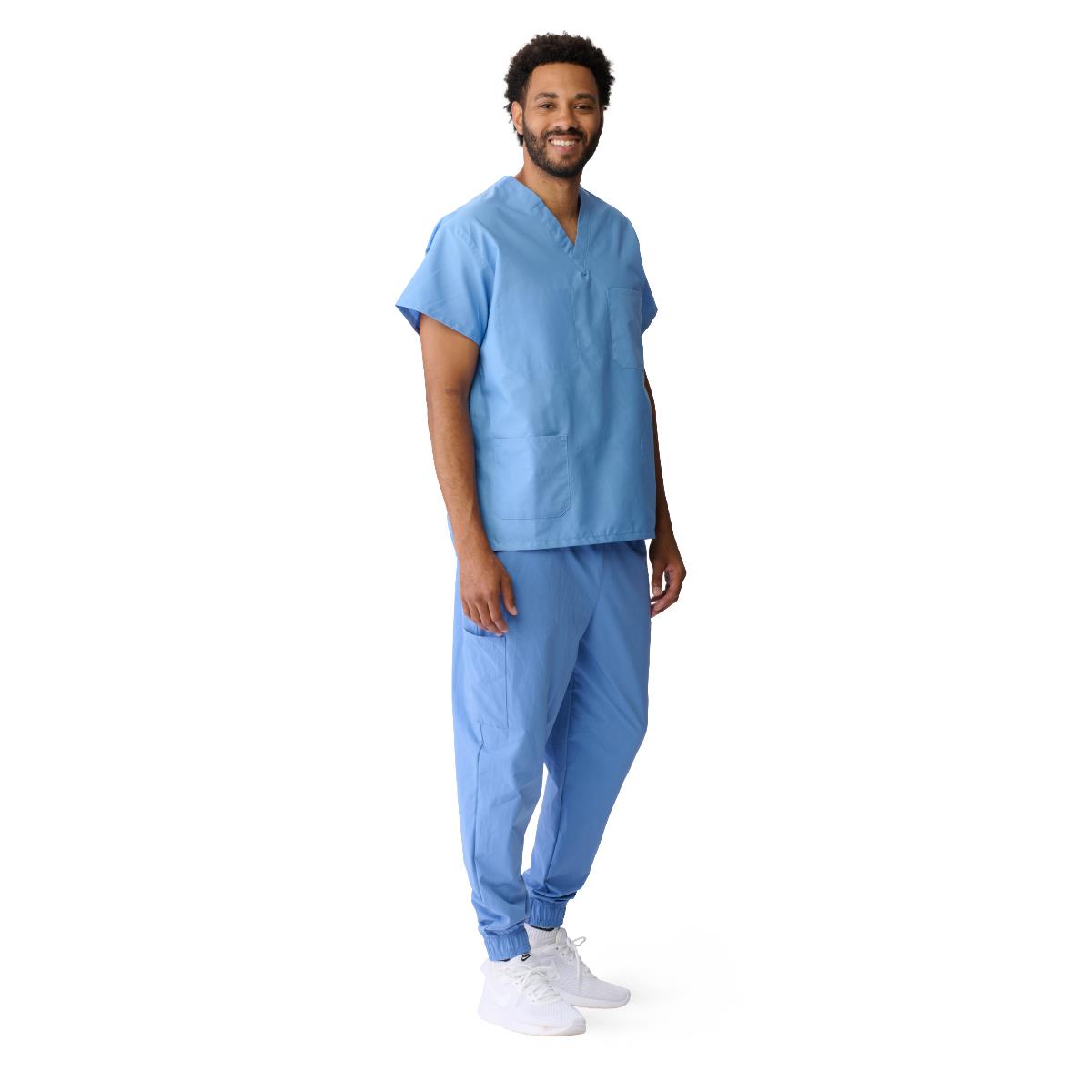 AngelStat Unisex Reversible Scrub Tops with Medline Color Coding (Style 610)