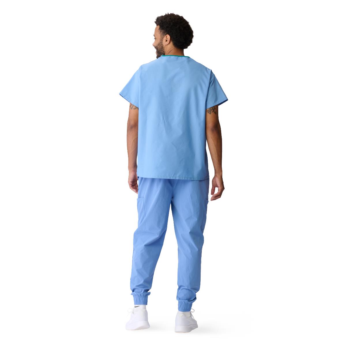 AngelStat Unisex Reversible Scrub Tops with Medline Color Coding (Style 610)
