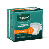 Depend Disposable Adult Incontinence Protection Briefs