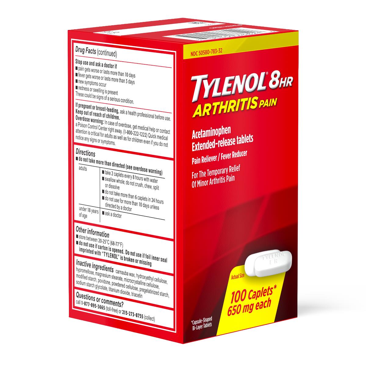 Tylenol 8-hour Arthritis Pain Tablets - BeHope