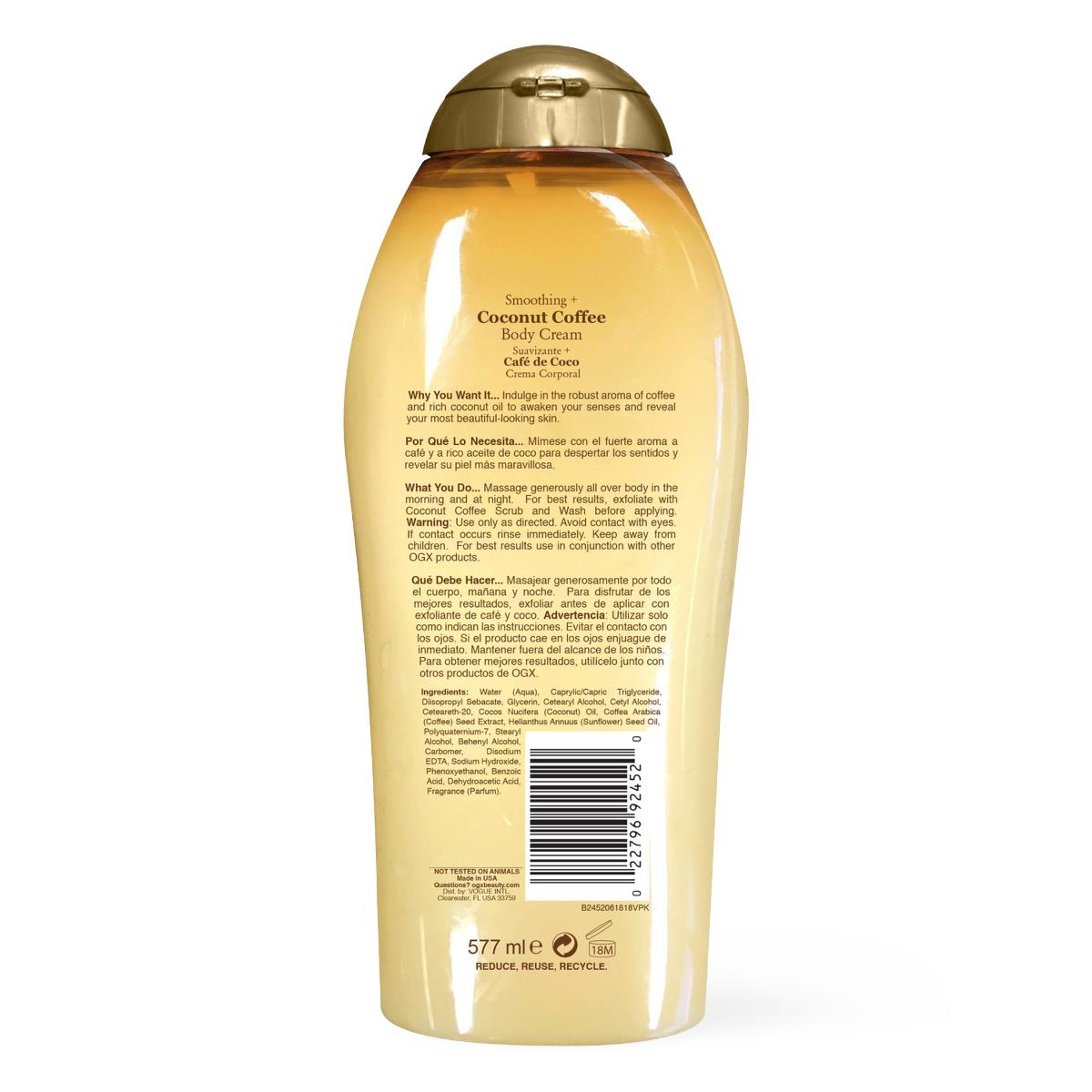 Ogx Coconut Coffee Body Cream - BeHope