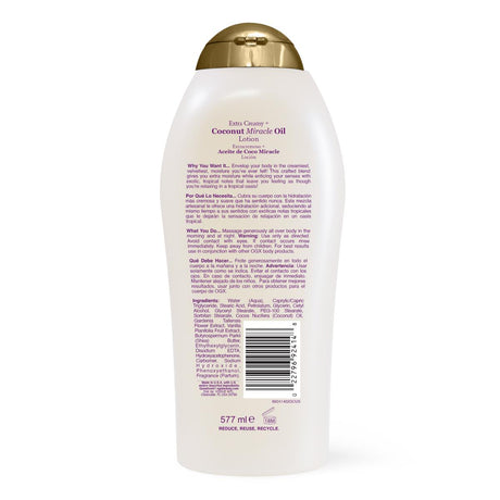Ogx Coconut Miracle Body Lotion - BeHope