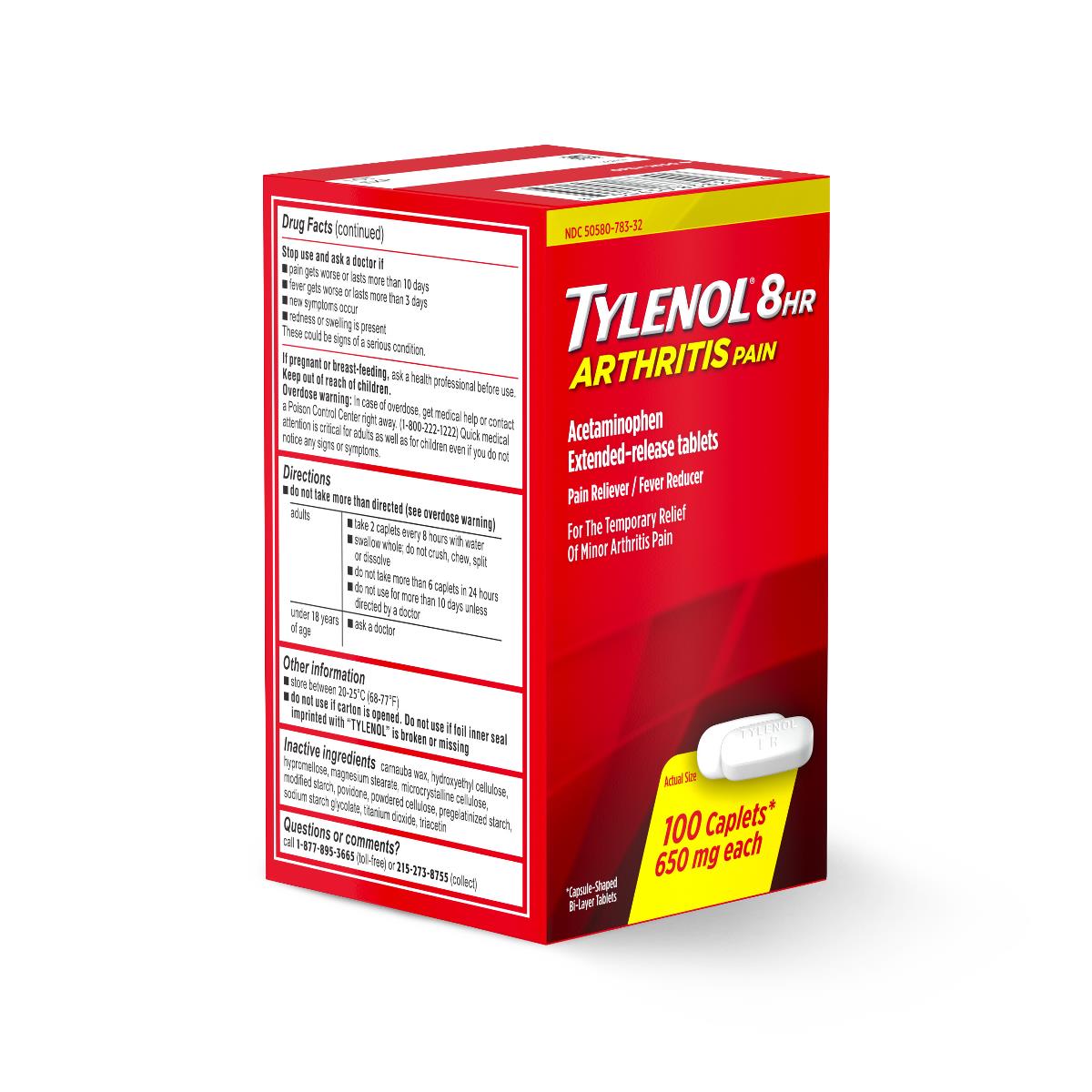 Tylenol 8-hour Arthritis Pain Tablets - BeHope