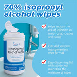 The Pharma-C Company 70% Isopropyl Alcohol First Aid Antiseptic Wipes, Value Size
