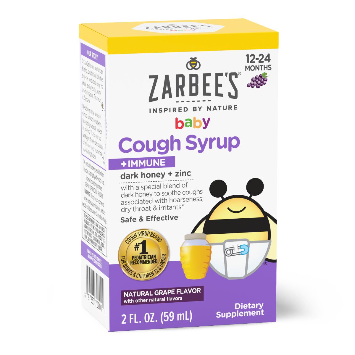 Zarbees Complete Cough Syrup + Immune Support - BeHope