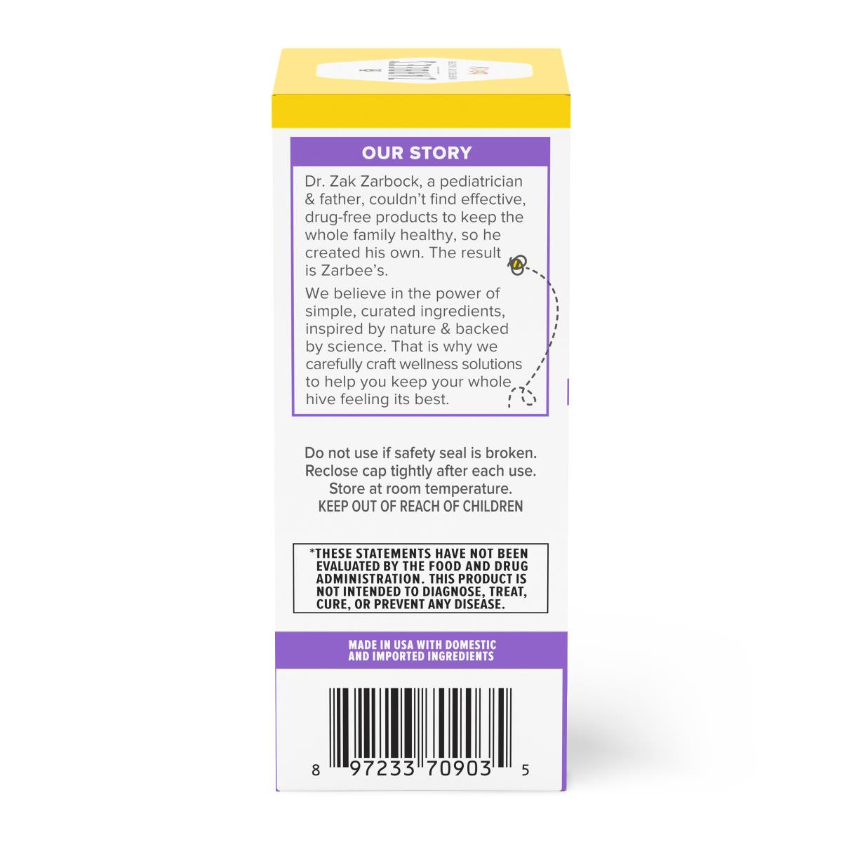 Zarbees Complete Cough Syrup + Immune Support - BeHope