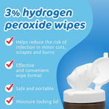 The Pharma-c Company 3% Hydrogen Peroxide First Aid Antiseptic Wipes - BeHope