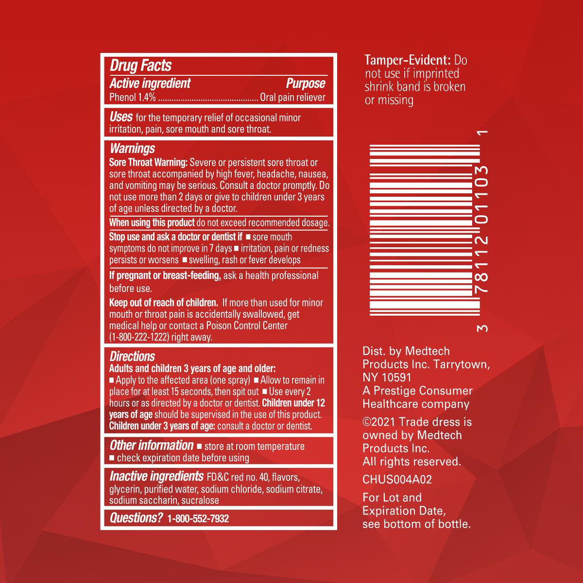 Chloraseptic Sore Throat Lozenges - BeHope