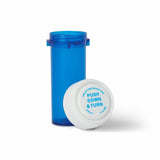 Medline Amber Prescription Vials with Reversible Cap