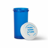Medline Amber Prescription Vials with Reversible Cap