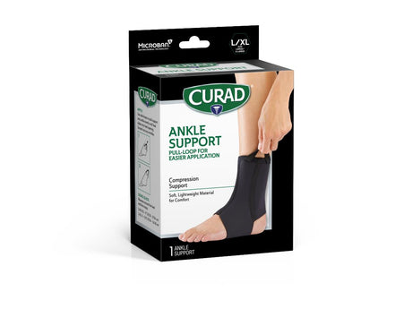 CURAD Performance Series Neoprene Open Heel Ankle Supports