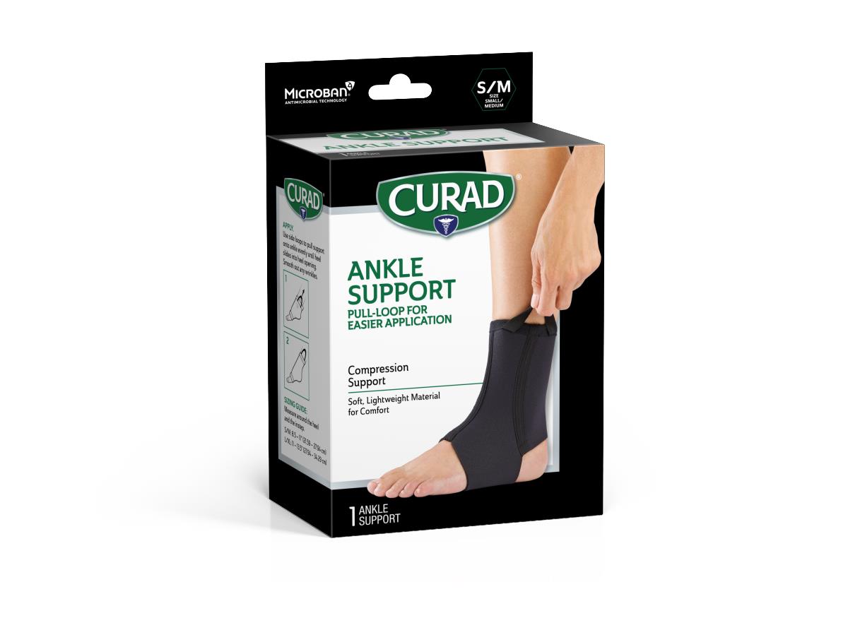 CURAD Performance Series Neoprene Open Heel Ankle Supports