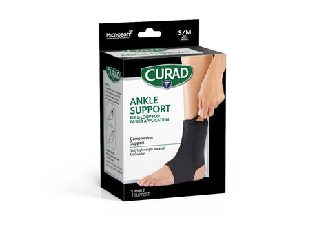 CURAD Performance Series Neoprene Open Heel Ankle Supports