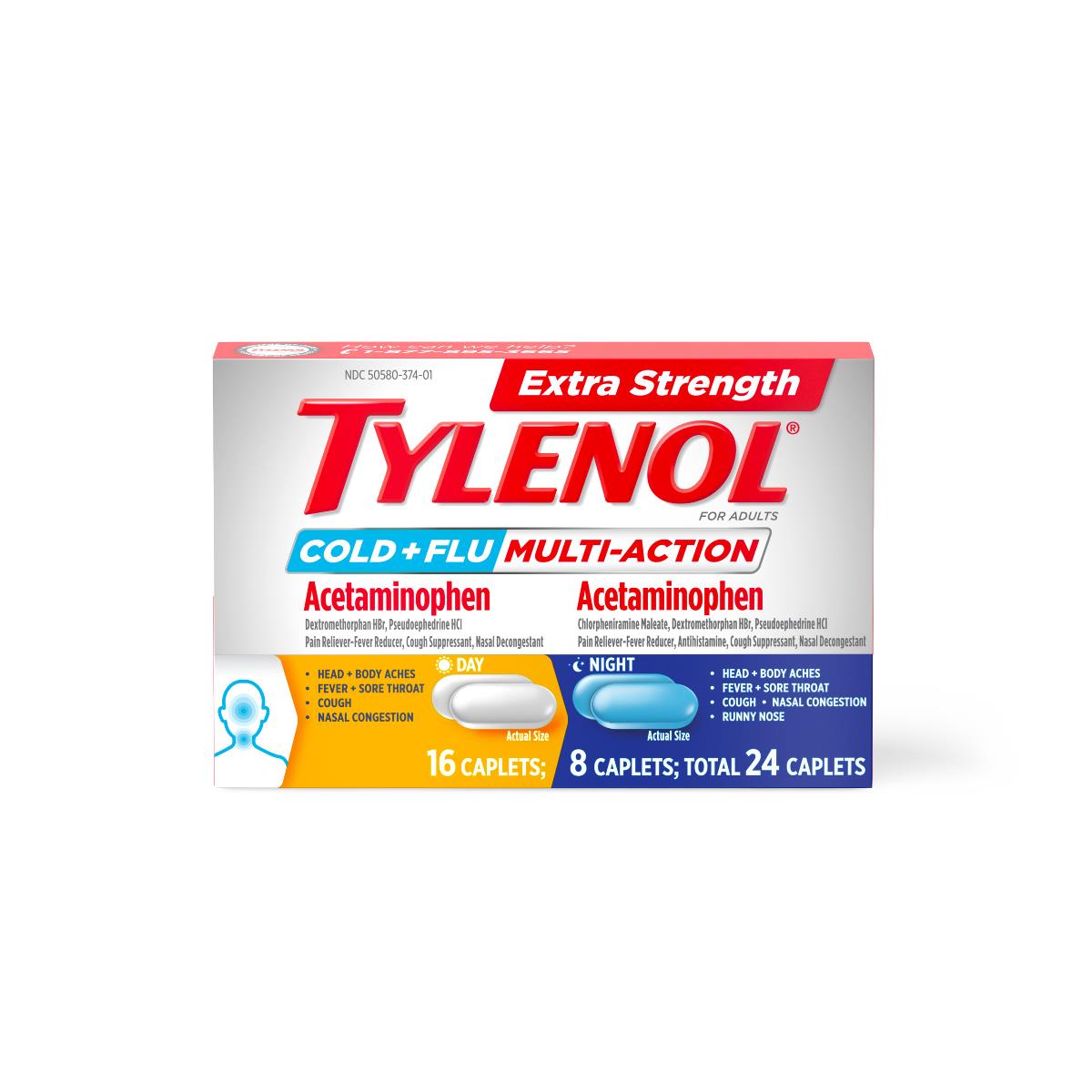 Tylenol Extra Strength Cold + Flu Tablet