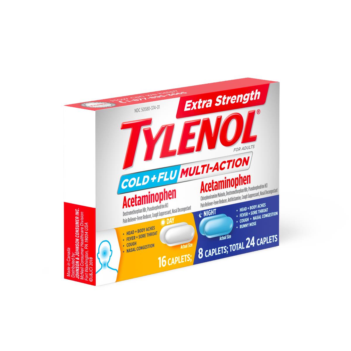 Tylenol Extra Strength Cold + Flu Tablet