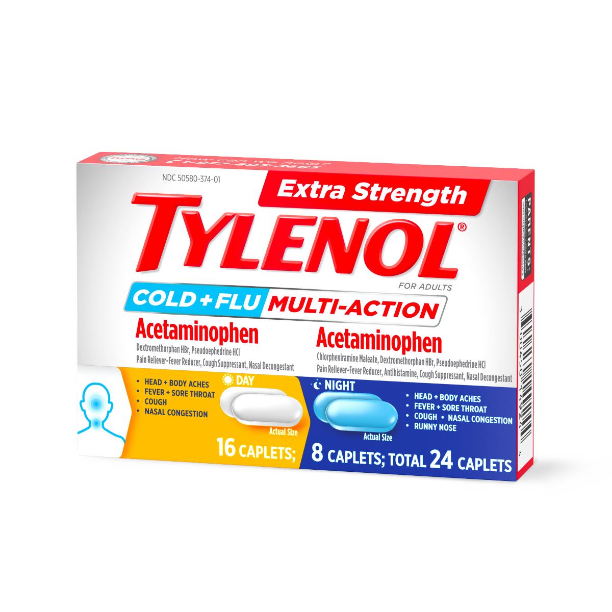Tylenol Extra Strength Cold + Flu Tablet