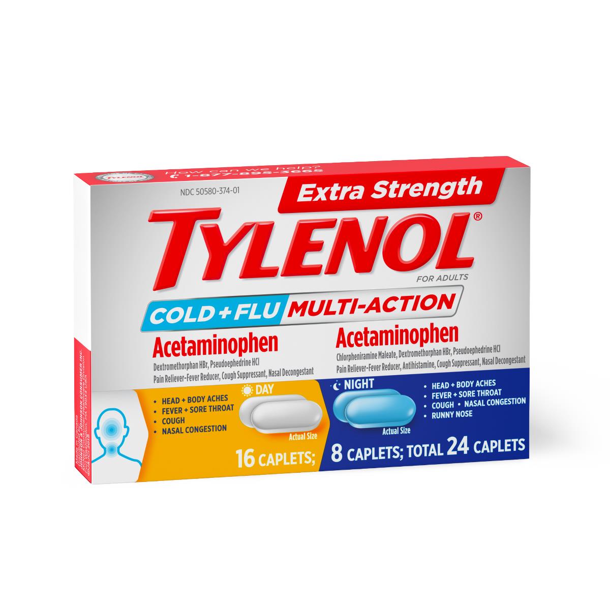Tylenol Extra Strength Cold + Flu Tablet