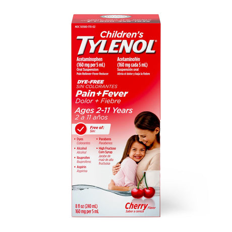 Tylenol Children's Pain + Fever Relief Oral Suspension - BeHope