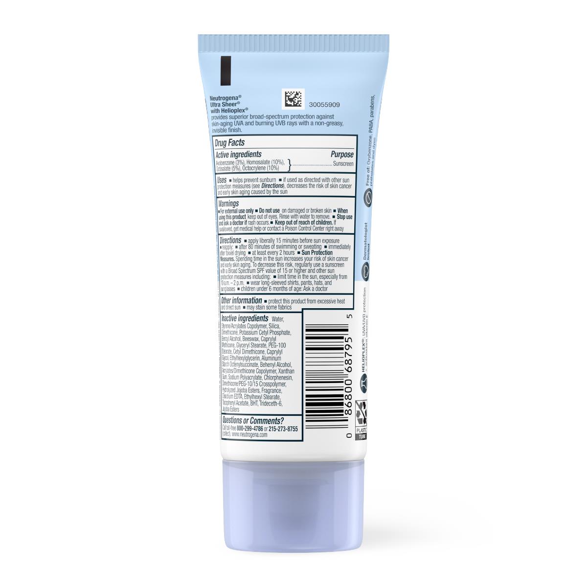 Neutrogena Ultra Sheer Dry-Touch Sunscreens