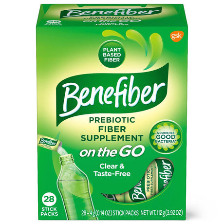 Benefiber Prebiotic Fiber Supplement On The Go Stick Packs - BeHope
