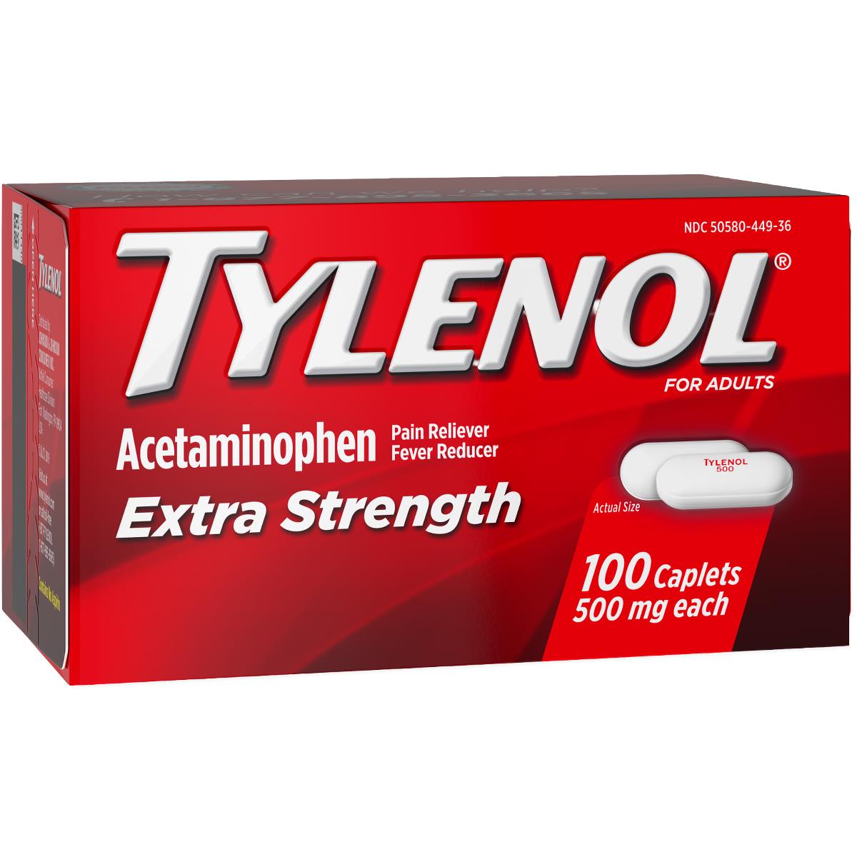 Tylenol Extra-strength Acetaminophen Caplets - BeHope