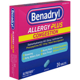 Benadryl Allergy Plus Congestion Ultratab Tablets