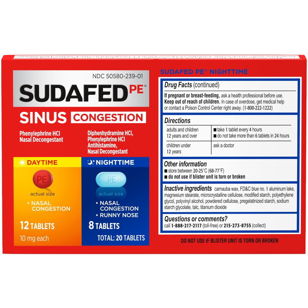 Sudafed Pe Sinus Tablets - BeHope