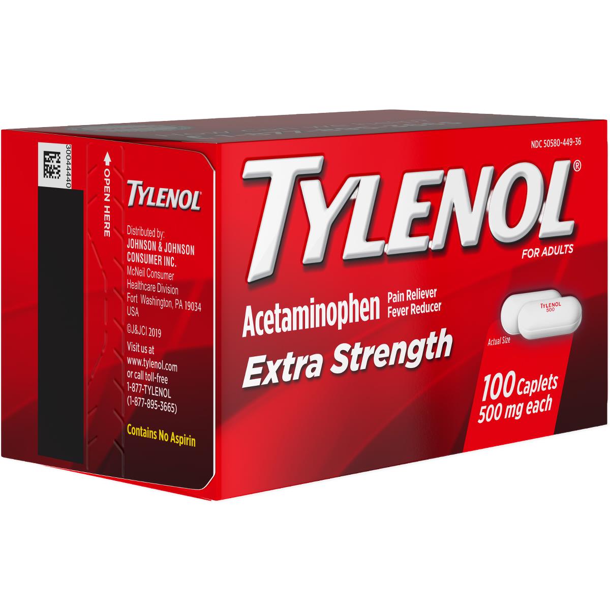 Tylenol Extra-strength Acetaminophen Caplets - BeHope