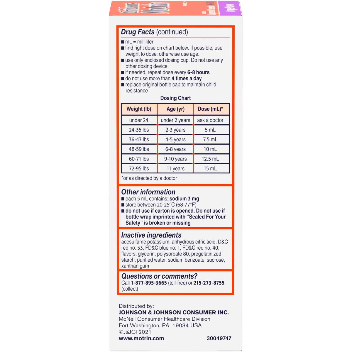 Motrin Nsaid Child Oral Suspension - BeHope