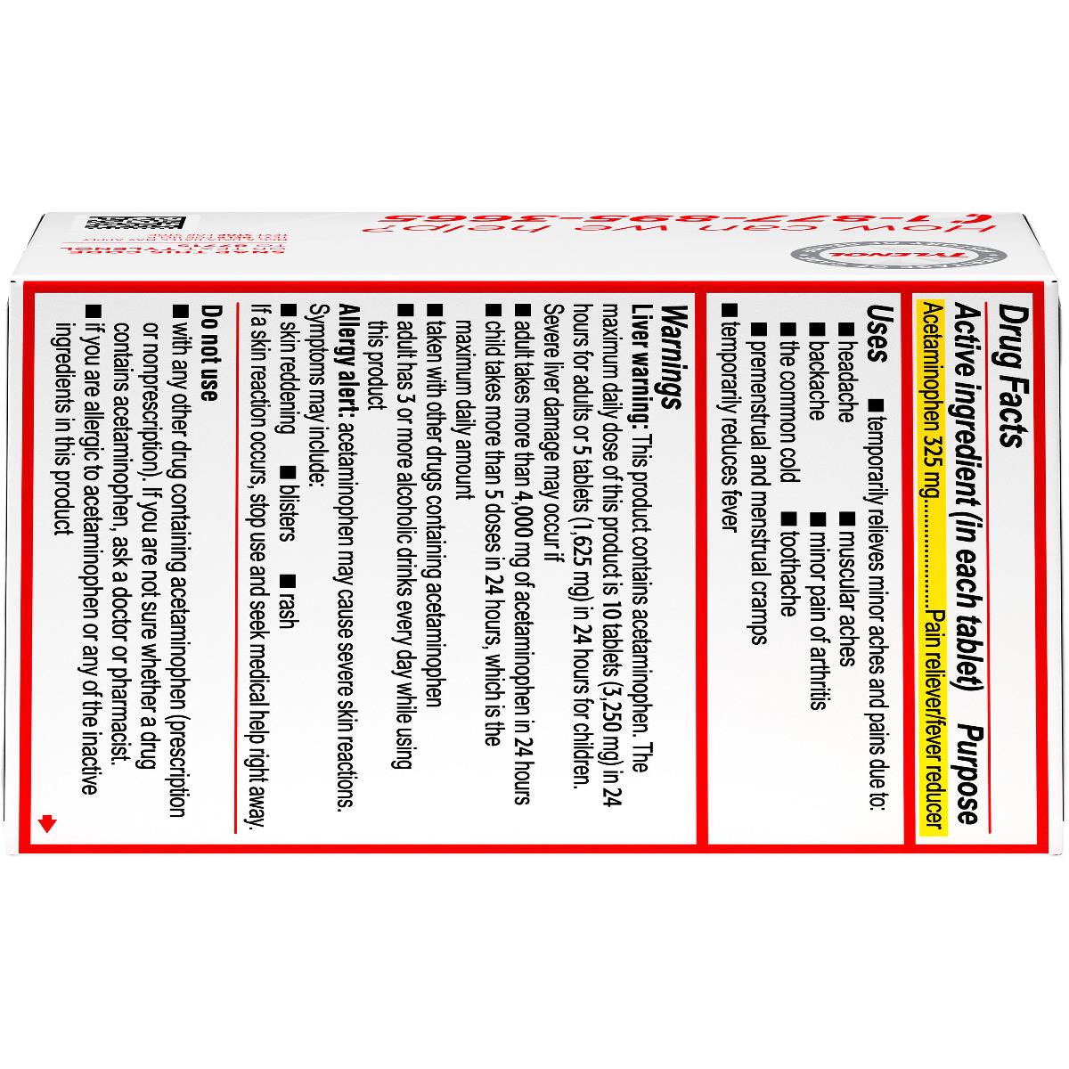 Tylenol Regular-strength Tablets - BeHope