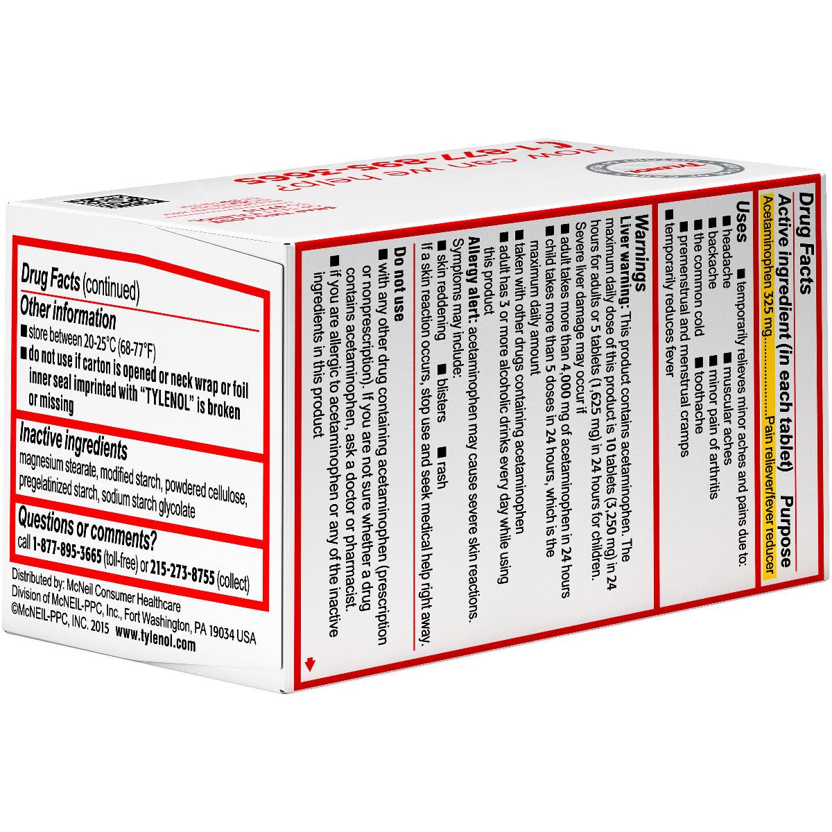 Tylenol Regular-strength Tablets - BeHope